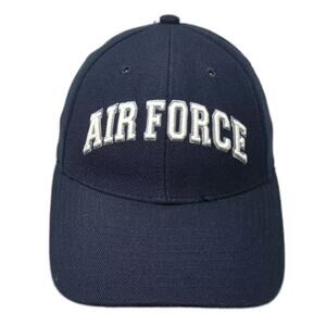 Legacy Athletic Baseball Cap Blue White OS Air Force Hat Strapback Embroidered